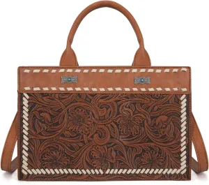 Montana West Western Tooling Handbags Vintage Prints and Whipstitch Craftsmanship