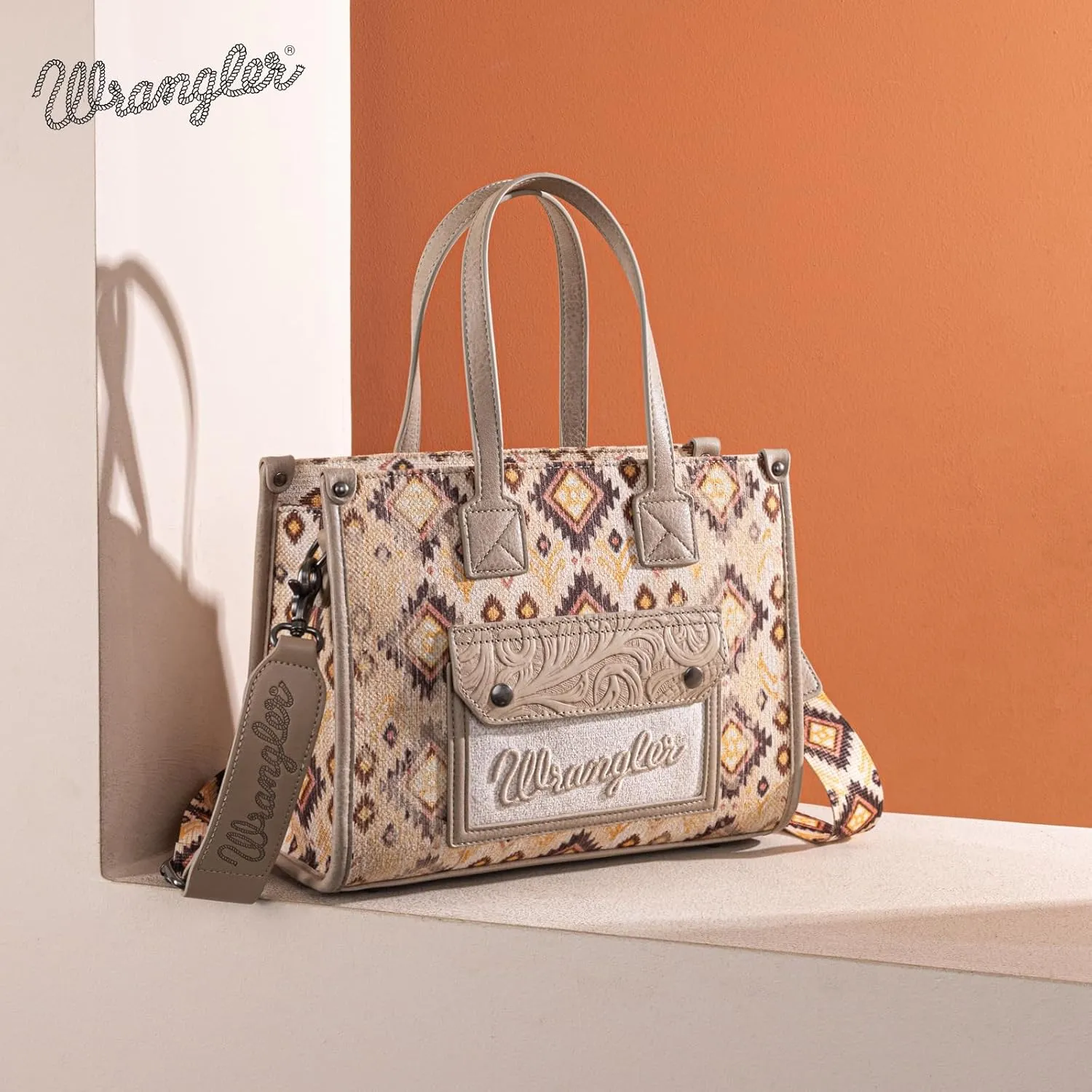 Montana West Wrangler Aztec Tote Bag for Women Western Purses and Handbags