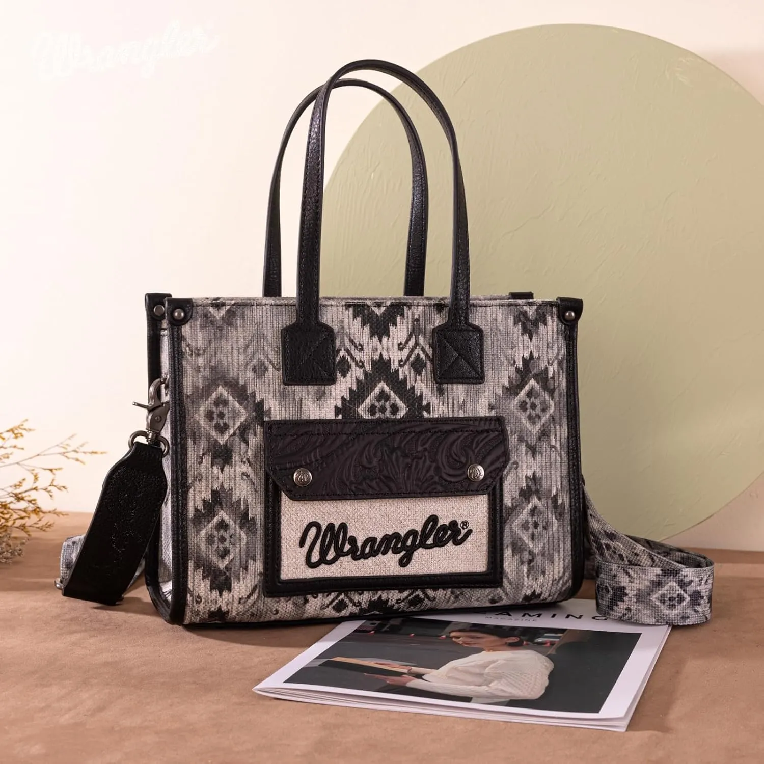 Montana West Wrangler Aztec Tote Bag for Women Western Purses and Handbags