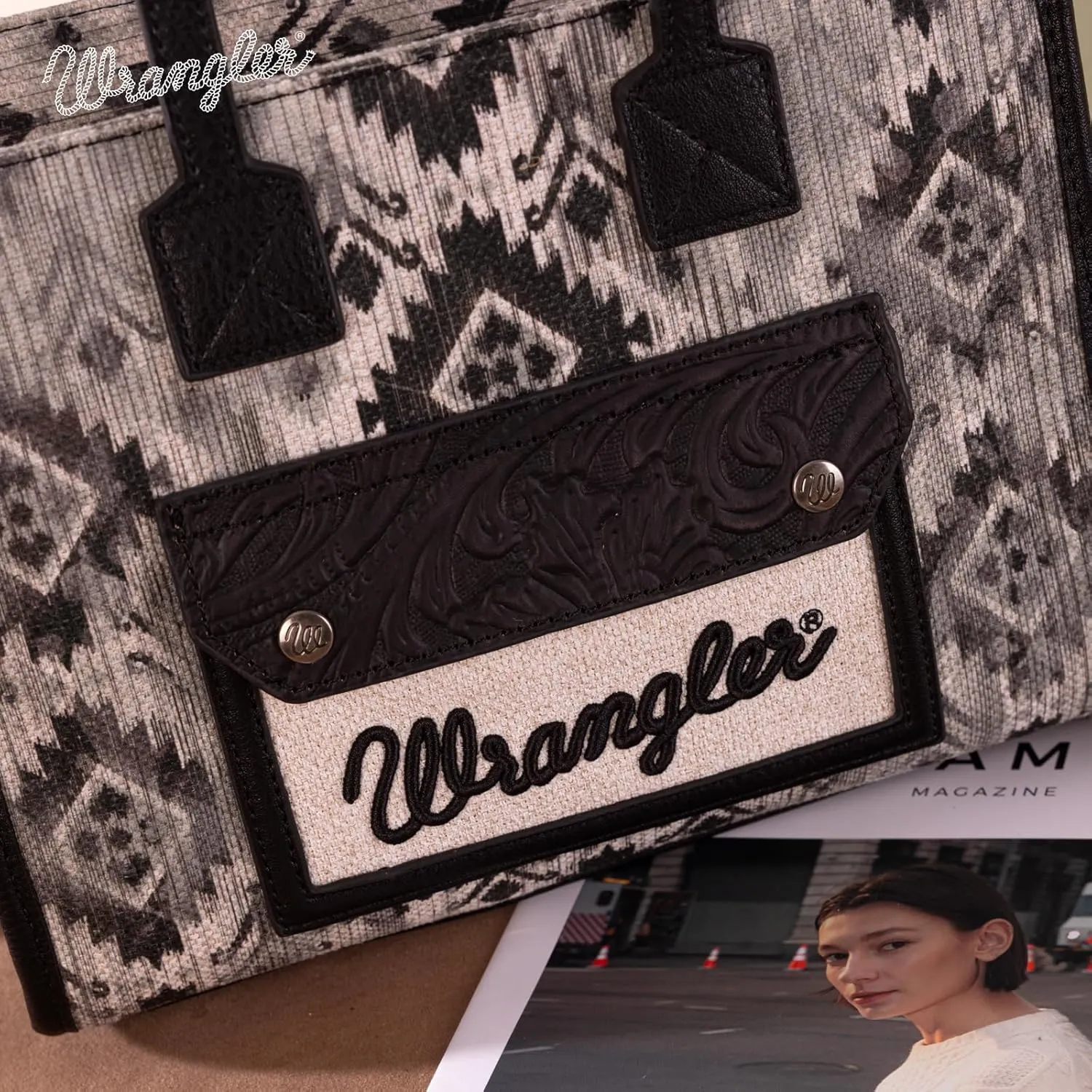 Montana West Wrangler Aztec Tote Bag for Women Western Purses and Handbags