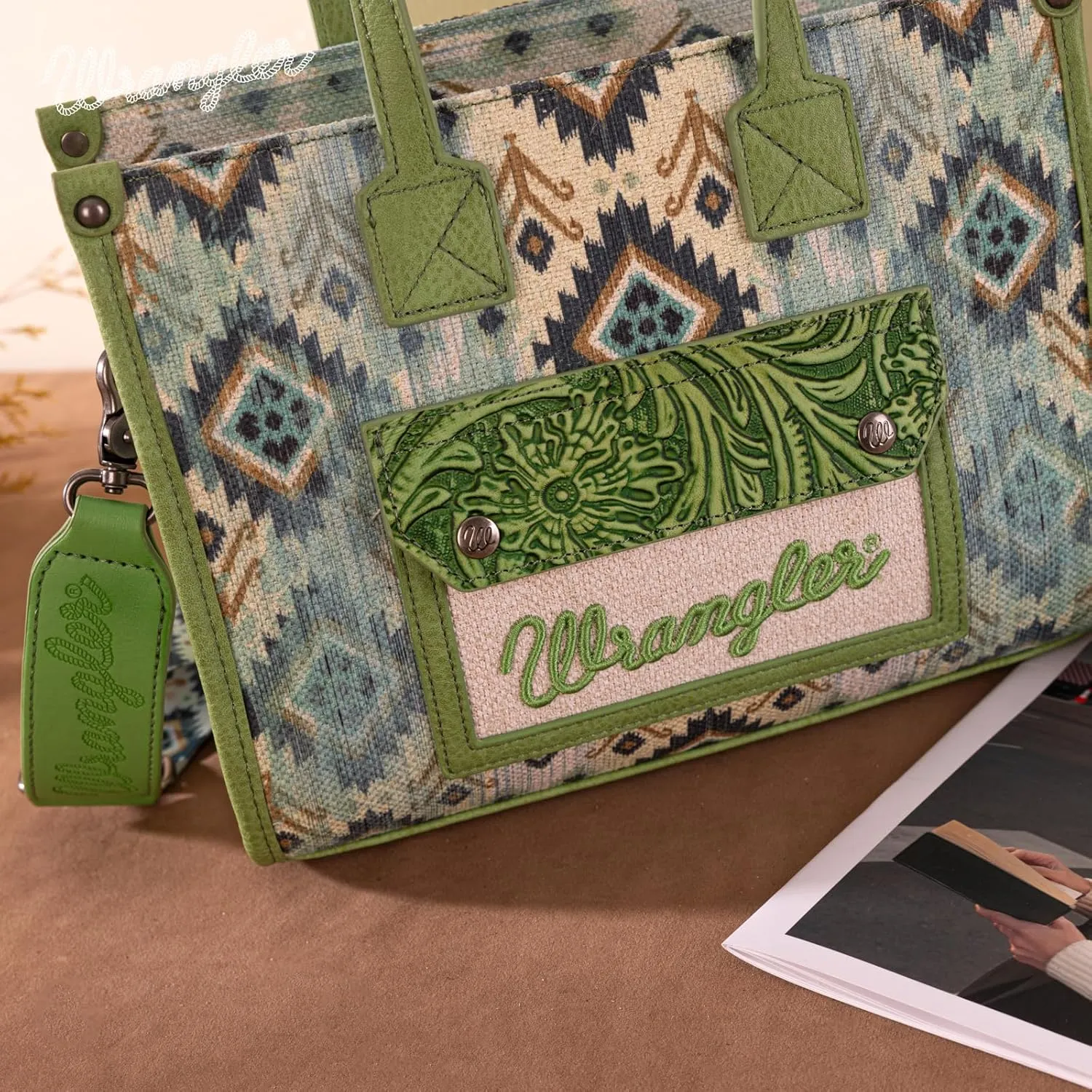 Montana West Wrangler Aztec Tote Bag for Women Western Purses and Handbags