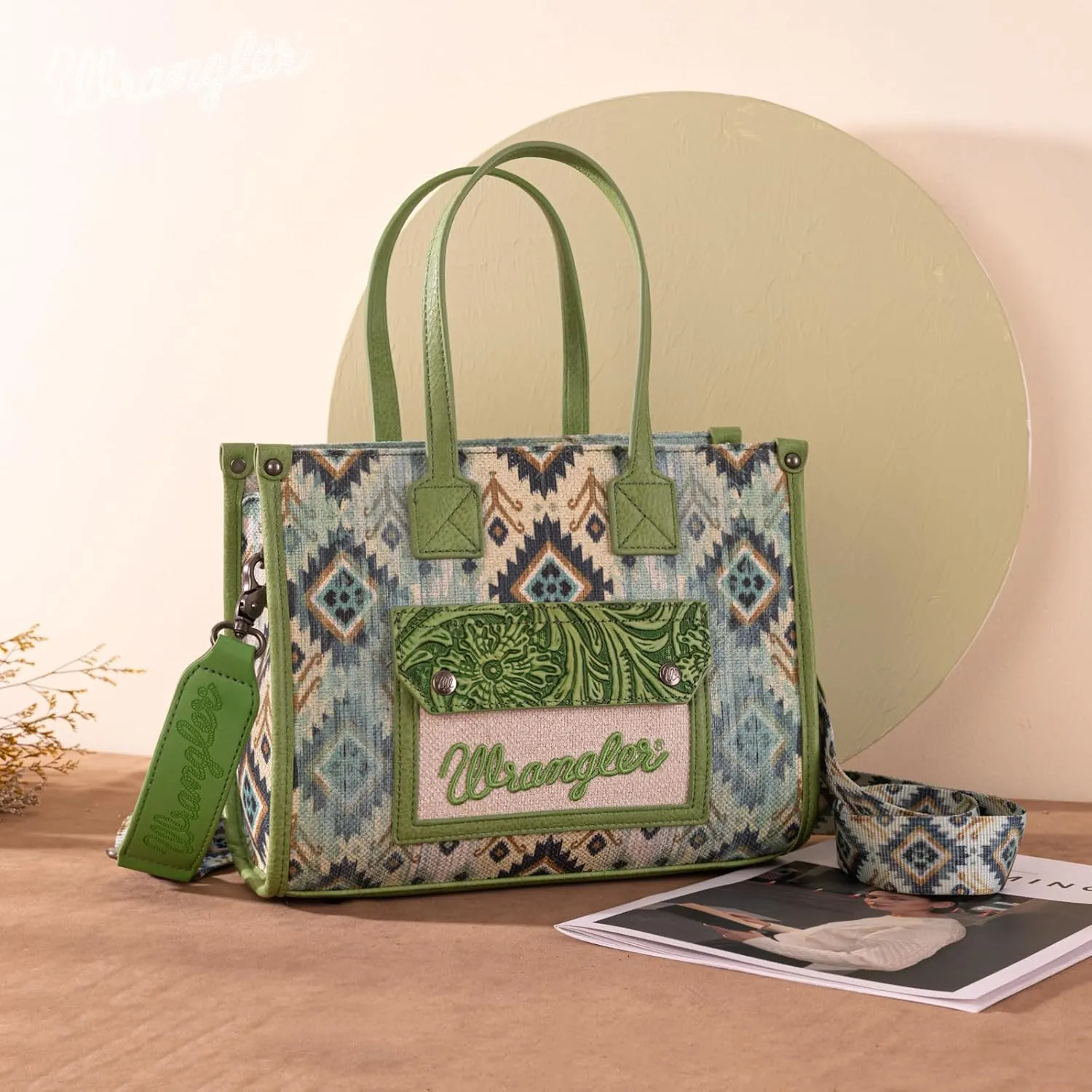 Montana West Wrangler Aztec Tote Bag for Women Western Purses and Handbags