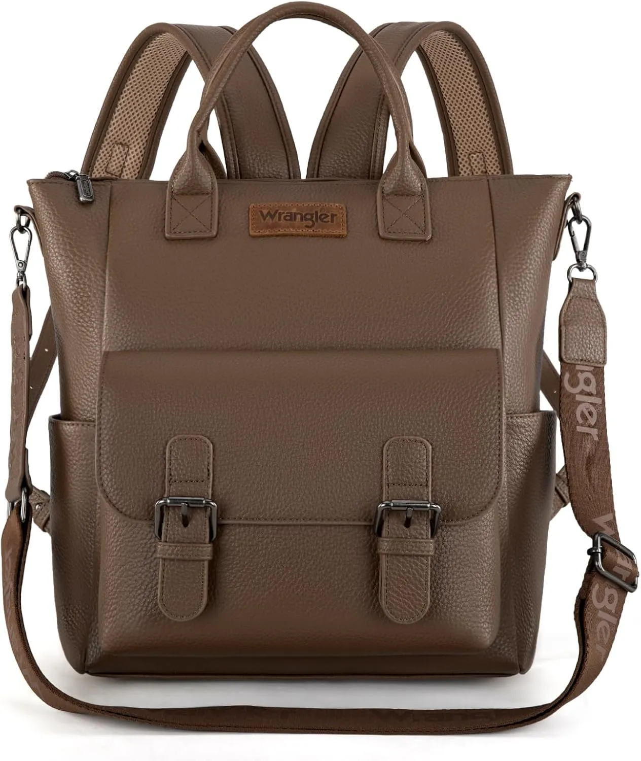 Montana West Wrangler Backpack Purse for Women Medium Size Convertible Backpack with Crossbody Strap for Travel Work