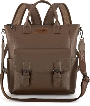Montana West Wrangler Backpack Purse for Women Medium Size Convertible Backpack with Crossbody Strap for Travel Work