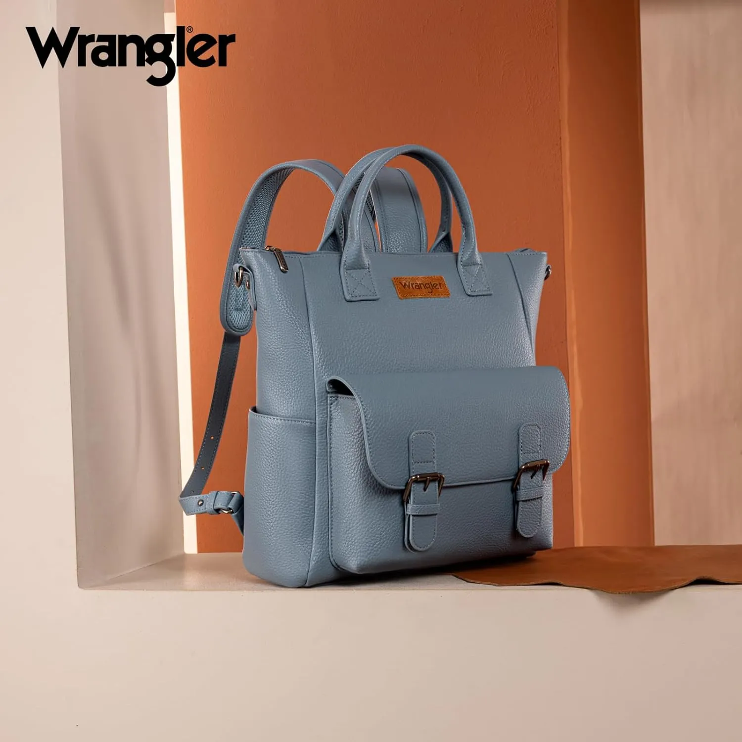 Montana West Wrangler Ladies Backpack Purse Medium Fashion Backpack for Women with Removable Crossbody Shoulder Strap for Travel Work