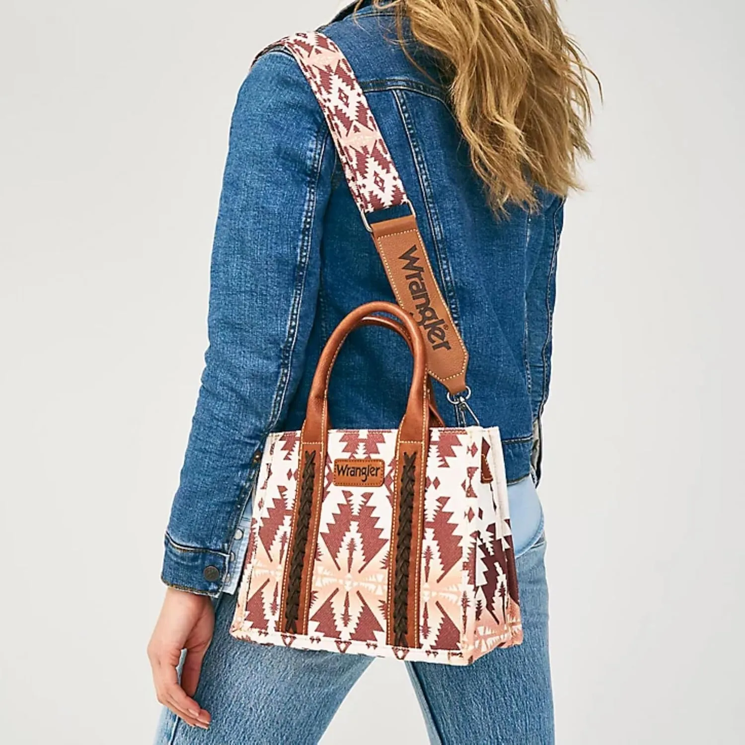 Montana West Wrangler Tote Bag for Women Western Shoulder Purses Boho Aztec Satchel Handbags