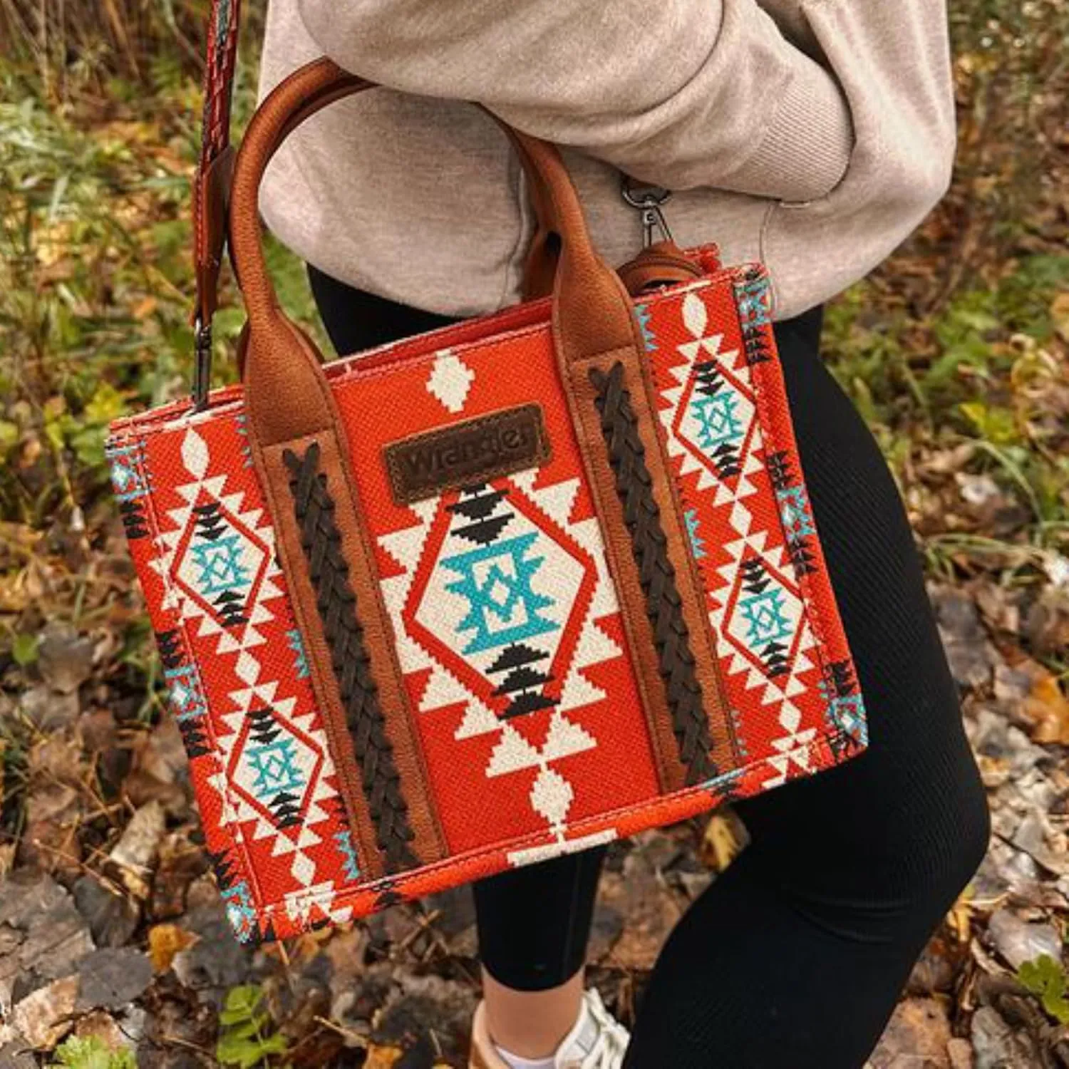 Montana West Wrangler Tote Bag for Women Western Shoulder Purses Boho Aztec Satchel Handbags