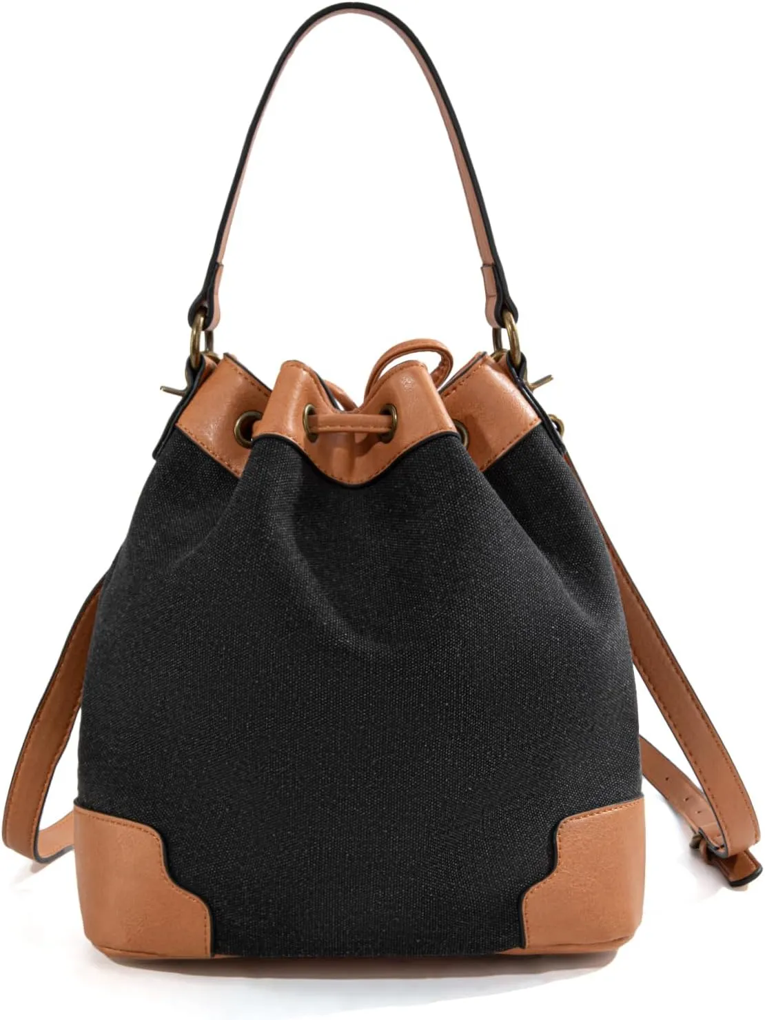 Montana West X Lee Bucket Bag for Women Drawstring Hobo Crossbody Bag with Detachable Straps