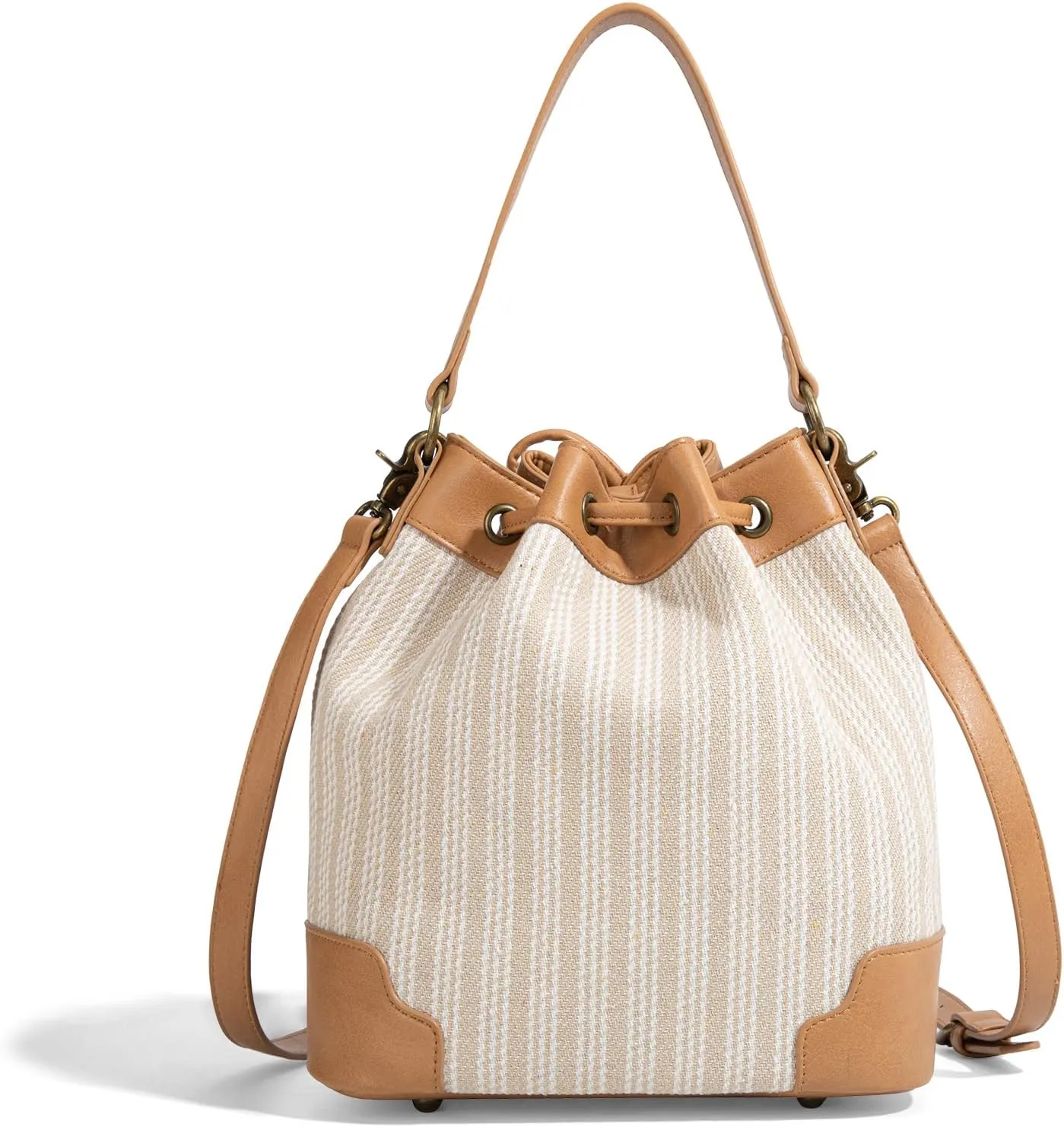 Montana West X Lee Bucket Bag for Women Drawstring Hobo Crossbody Bag with Detachable Straps