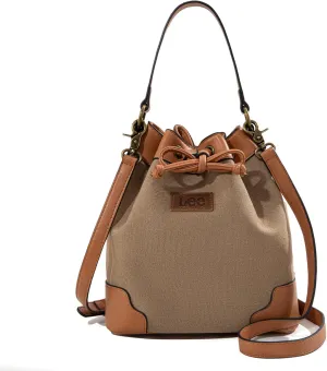 Montana West X Lee Bucket Bag for Women Drawstring Hobo Crossbody Bag with Detachable Straps