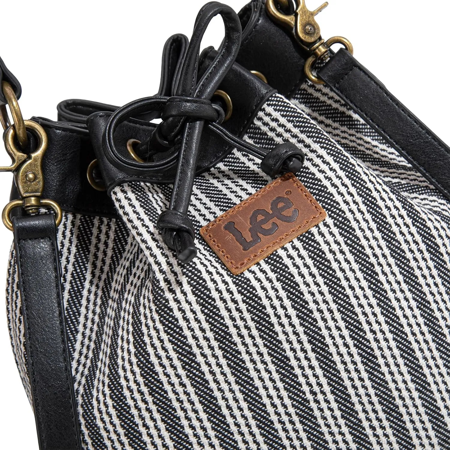 Montana West X Lee Bucket Bag for Women Drawstring Hobo Crossbody Bag with Detachable Straps