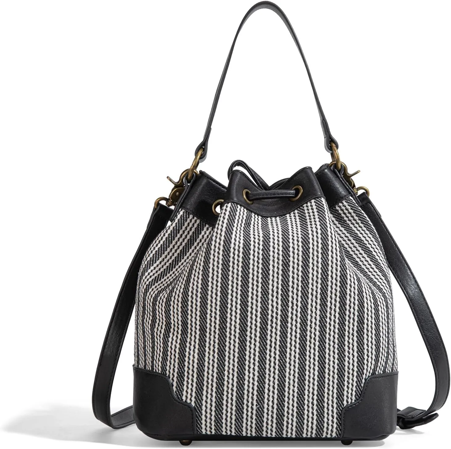Montana West X Lee Bucket Bag for Women Drawstring Hobo Crossbody Bag with Detachable Straps