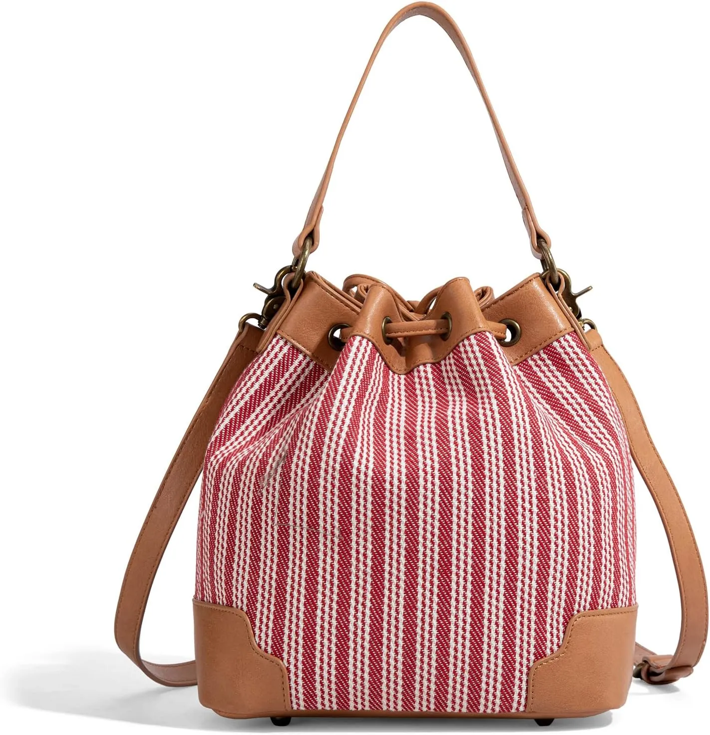 Montana West X Lee Bucket Bag for Women Drawstring Hobo Crossbody Bag with Detachable Straps