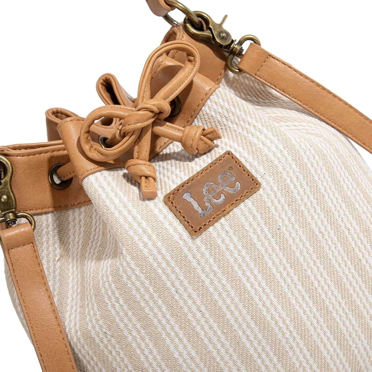 Montana West X Lee Bucket Bag for Women Drawstring Hobo Crossbody Bag with Detachable Straps