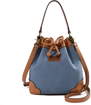 Montana West X Lee Bucket Bag for Women Drawstring Hobo Crossbody Bag with Detachable Straps
