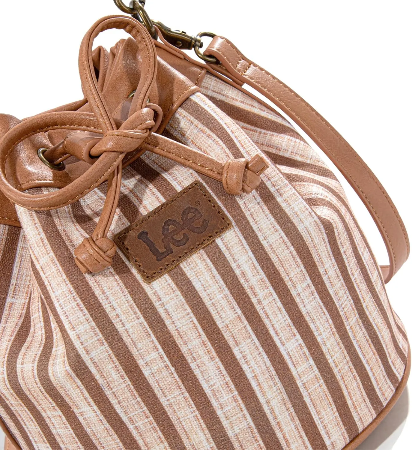 Montana West X Lee Bucket Bag for Women Drawstring Hobo Crossbody Bag with Detachable Straps
