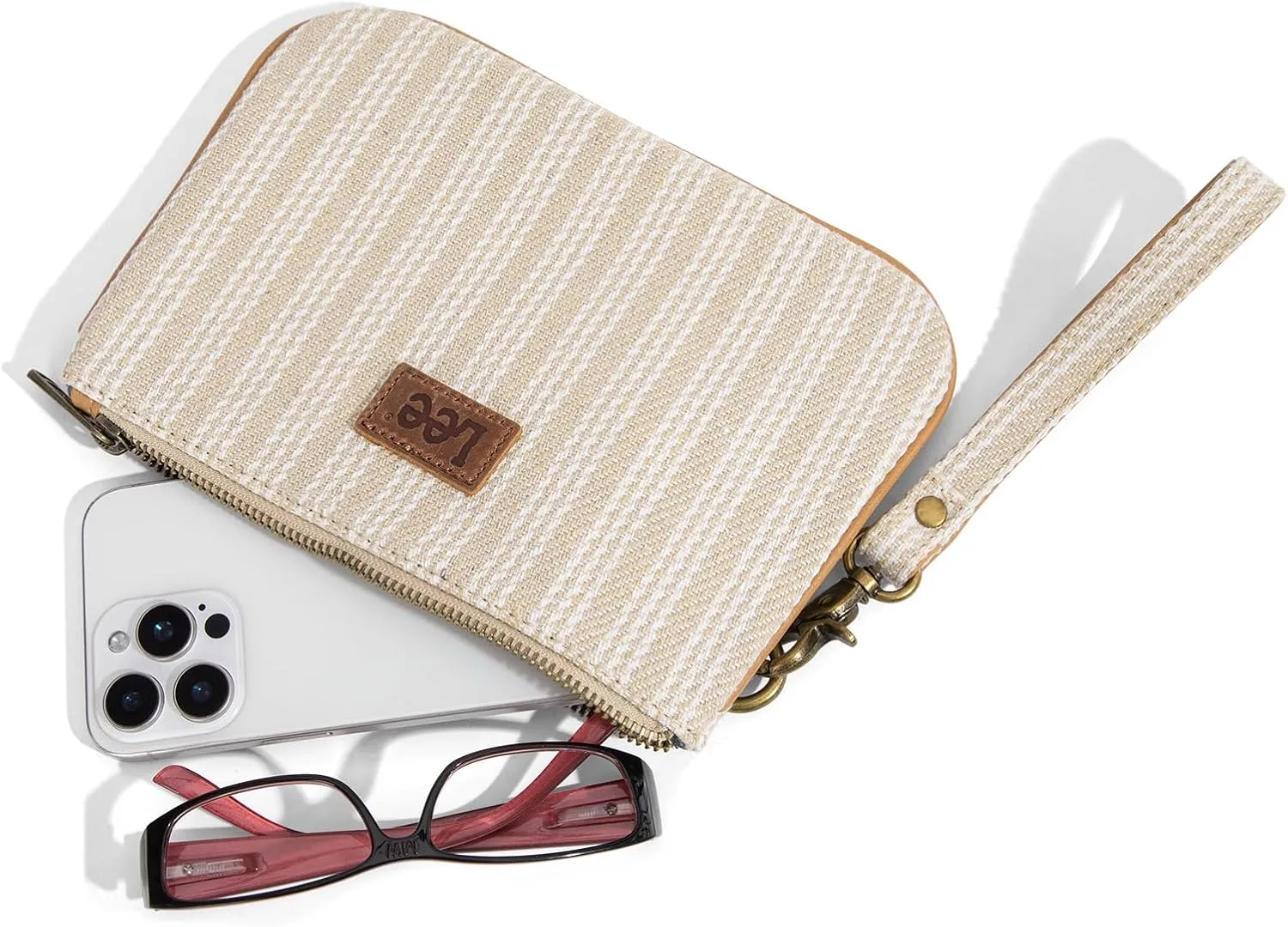 Montana West x Lee Large Wristlet Wallets for Women Striped Slim Cell Phone Clutch Purses Handbag with Wrist Strap