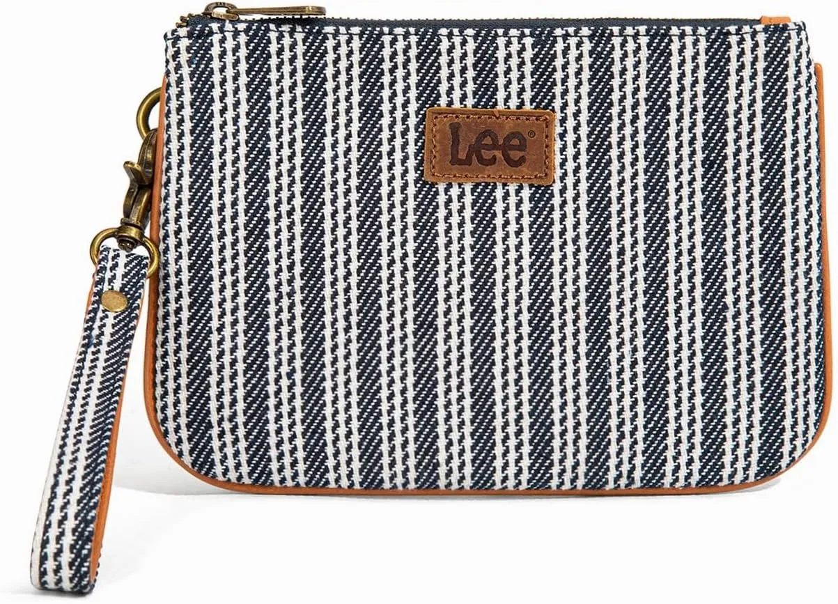 Montana West x Lee Large Wristlet Wallets for Women Striped Slim Cell Phone Clutch Purses Handbag with Wrist Strap