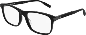 Montblanc Rectangular Eyeglasses MB0035O 005 Black 57mm 0035