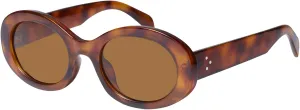 mosanana Oval Retro Trendy Sunglasses for Women 90s Style MS52371