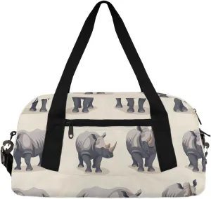 Mother Rhinoceros Gym Bag Rhinoceros Gym Bag Wet/Dry Bag With Extra Drawstring Backpack For Travelling To The Gym