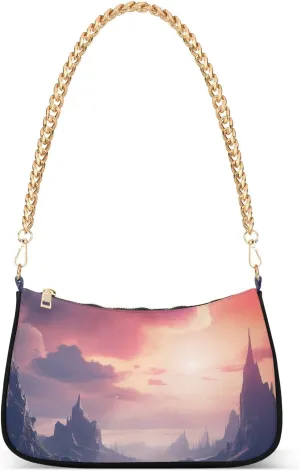 Mountain Reflection Crossbody Bags for Women Tote Bag Women's Shoulder Handbags Clutch Purses for Women