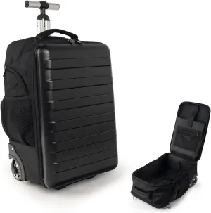 Multi-Useful Carry-On Luggage Fit 17.3 Inch Laptop airline approved with Wheels，Travel suitcase backpack with wheels that can be pulled and carried for Overnight bag and Business，19Inch
