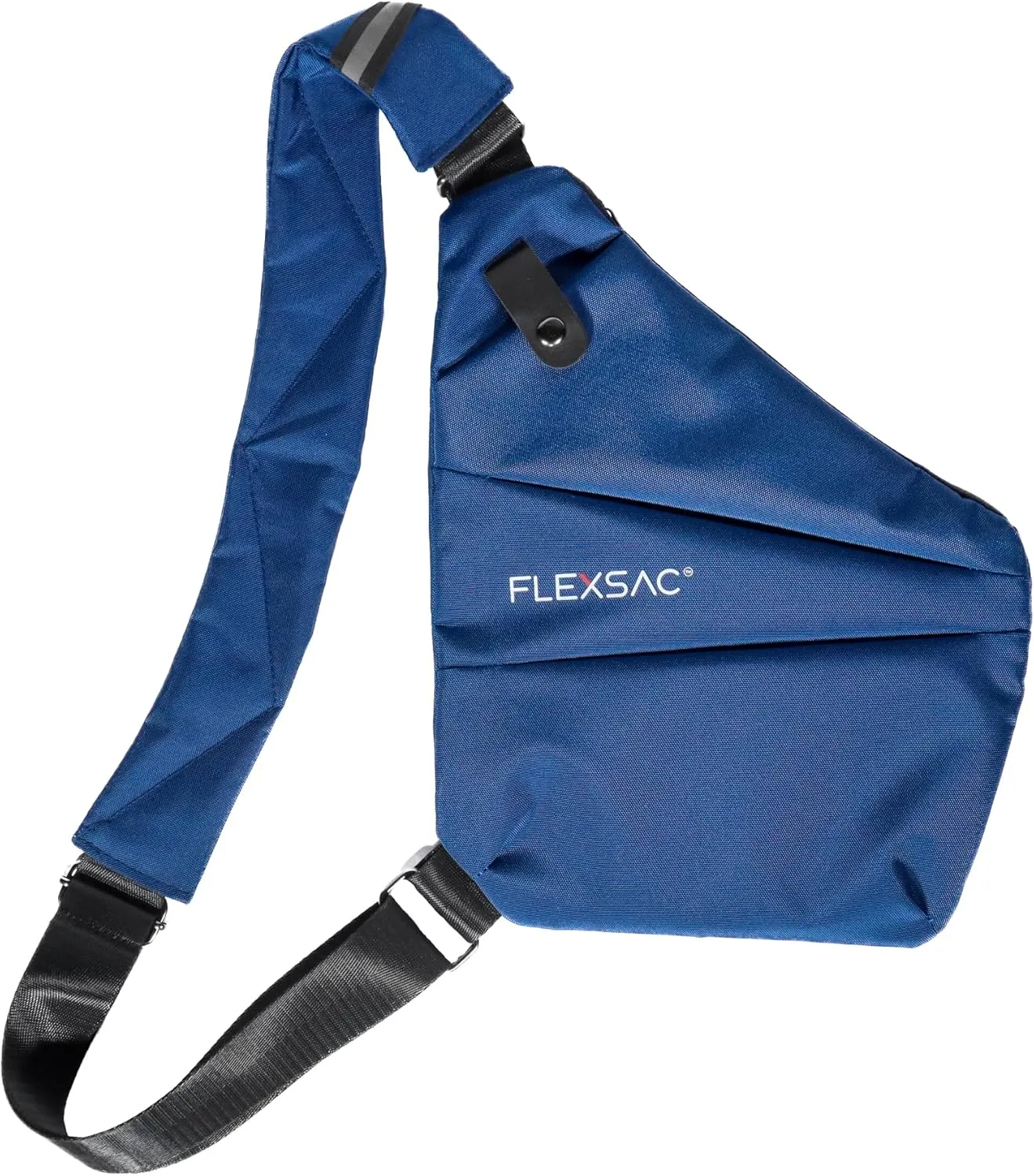 Multipurpose Mini Sling Bag, Crossbody Travel Bag for Hiking and Camping, Water Resistant, Adjustable Shoulder Strap (Right Shoulder, Blue)