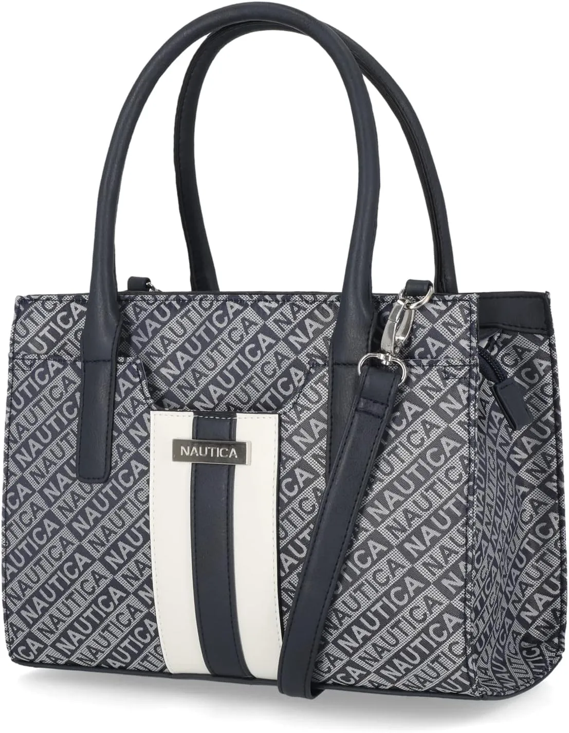 Nautica Womens Sandy Jr. Top Handel Satchel with Removable Crossbody Strap