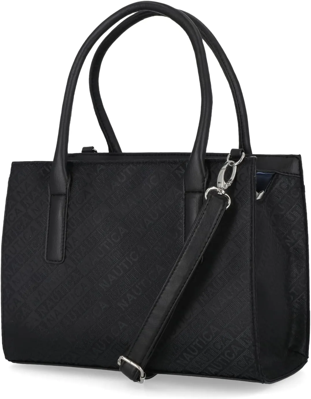 Nautica Womens Sandy Jr. Top Handel Satchel with Removable Crossbody Strap