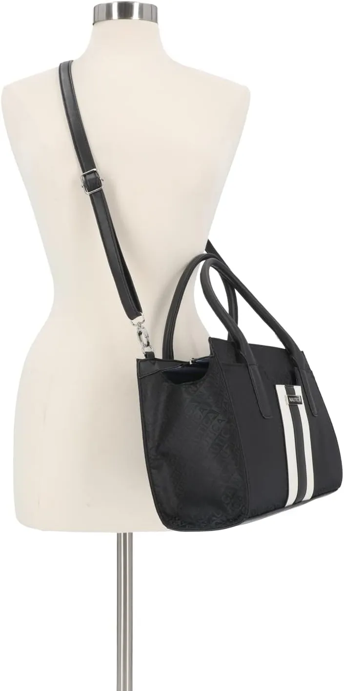 Nautica Womens Sandy Jr. Top Handel Satchel with Removable Crossbody Strap