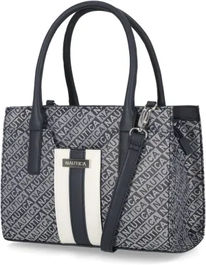Nautica Womens Sandy Jr. Top Handel Satchel with Removable Crossbody Strap