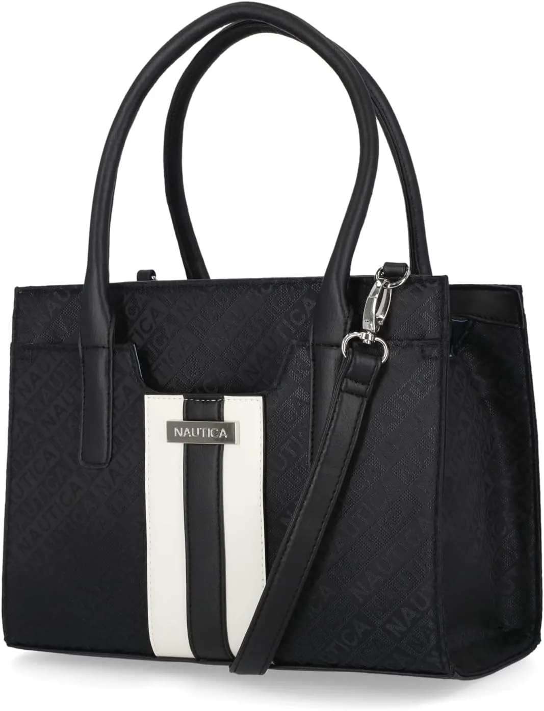 Nautica Womens Sandy Jr. Top Handel Satchel with Removable Crossbody Strap
