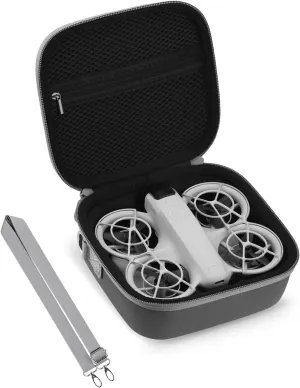 Neo Carrying Case, Small Shoulder Bag for DJI Neo Drone, Portable PU Bag for DJI Neo Drone and Batteries Accessories(Grey)