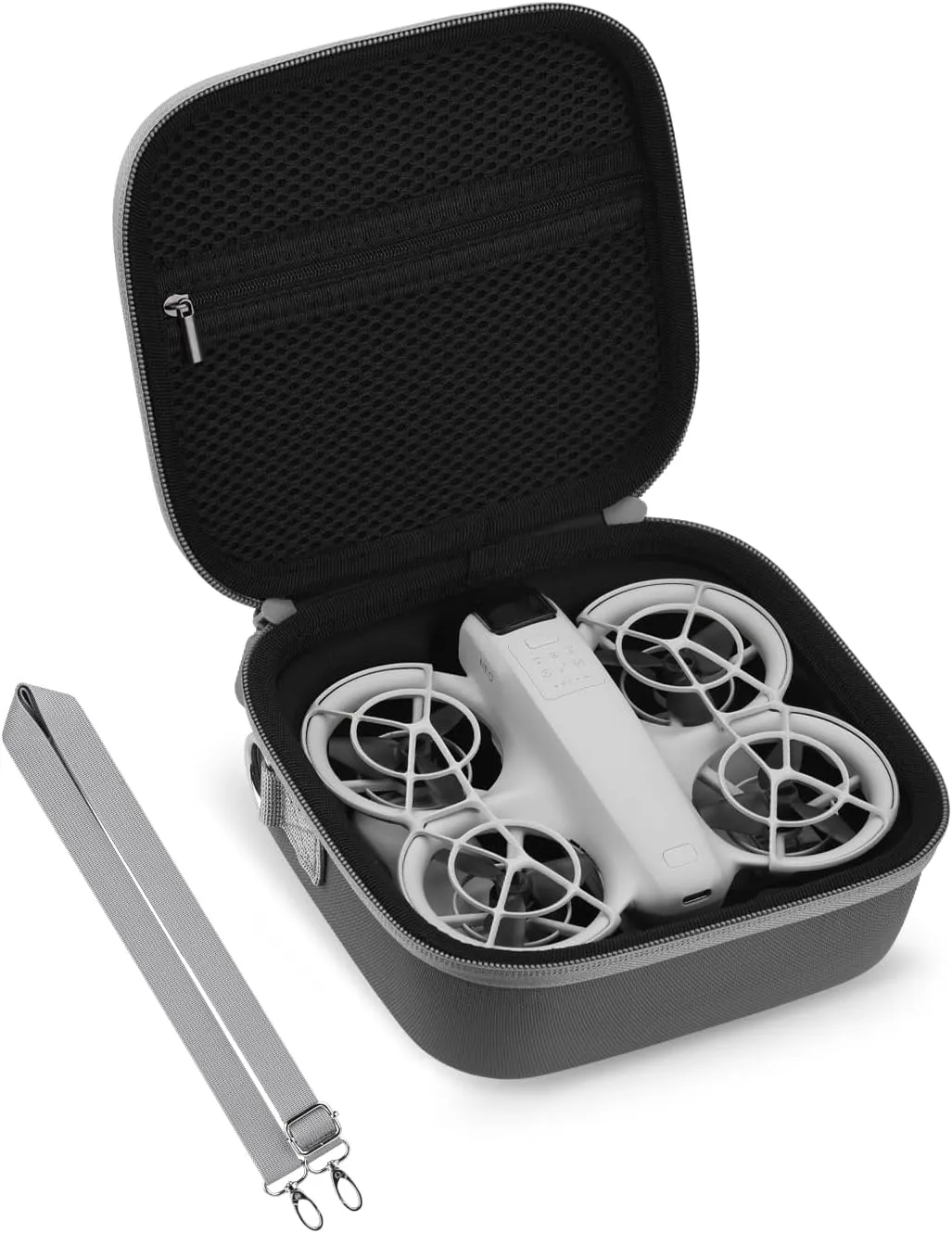 Neo Carrying Case, Small Shoulder Bag for DJI Neo Drone, Portable PU Bag for DJI Neo Drone and Batteries Accessories(Grey)