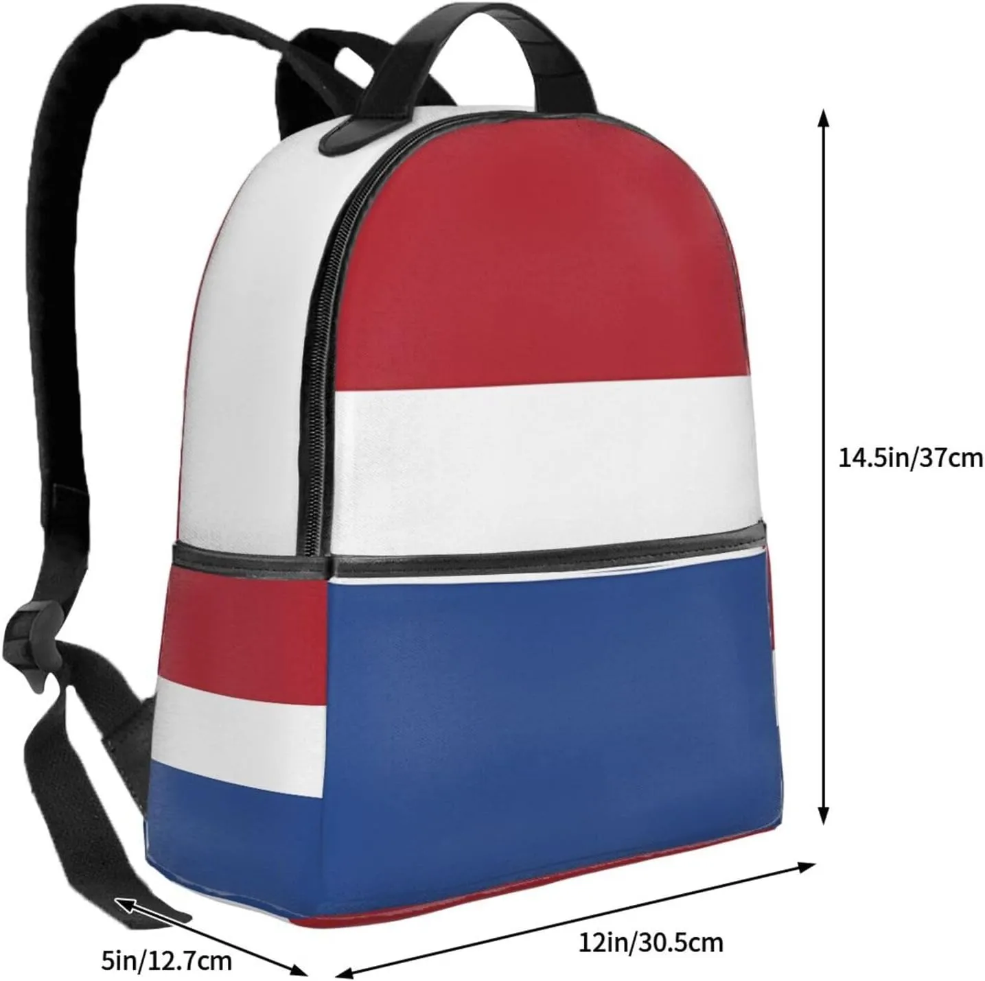 Netherlands Holland Flag Casual Backpacks Laptop Backpack Carry-on Daypack Sports Travel Rucksack Lightweight Working Bag for Outdoor Hiking Cycling Walking