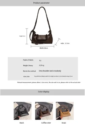 Niche design drawstring pleated cloud handbags popular fashion single shoulder small square purses crossbody bags for women