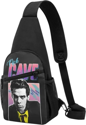Nick Music Cave Crossbody Bag for Women Men Travel Small Shoulder Bags Waterproof Sling Backpack Hiking Chest Pack