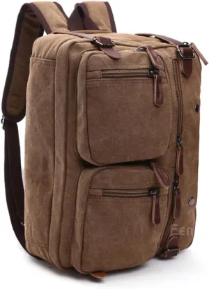 NOLITOY Canvas Backpack Handbag Tote Bag for Women Men Duffle Bag for Travel Large Capacity