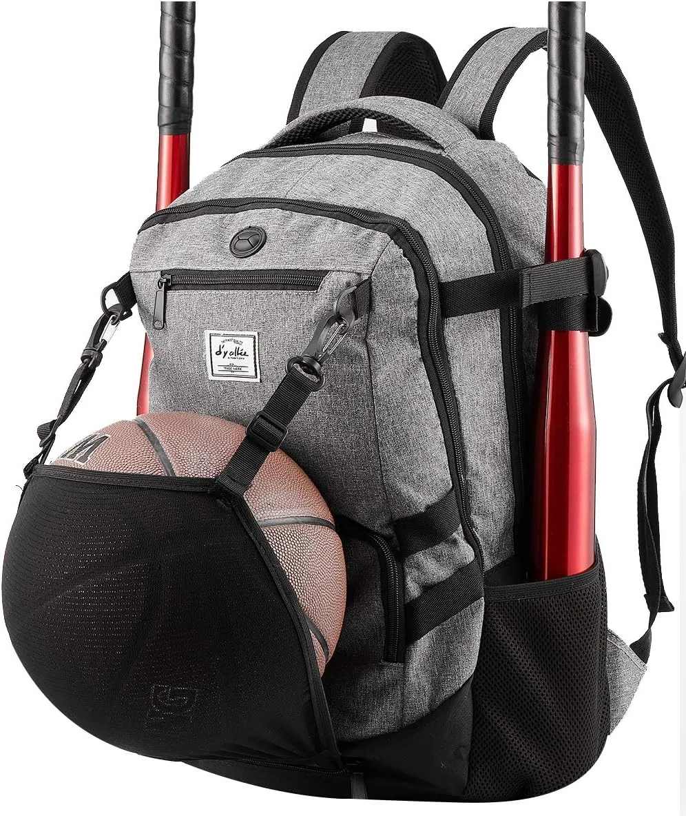 normal Baseball Bag Basketball Backpack for Soccer Volleyball Football Softball Equipment with Shoes and Ball Compartment
