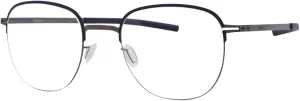 Notos Eyeglasses Womens Graphite/Marine Blue Full Rim Oval Shape 47mm