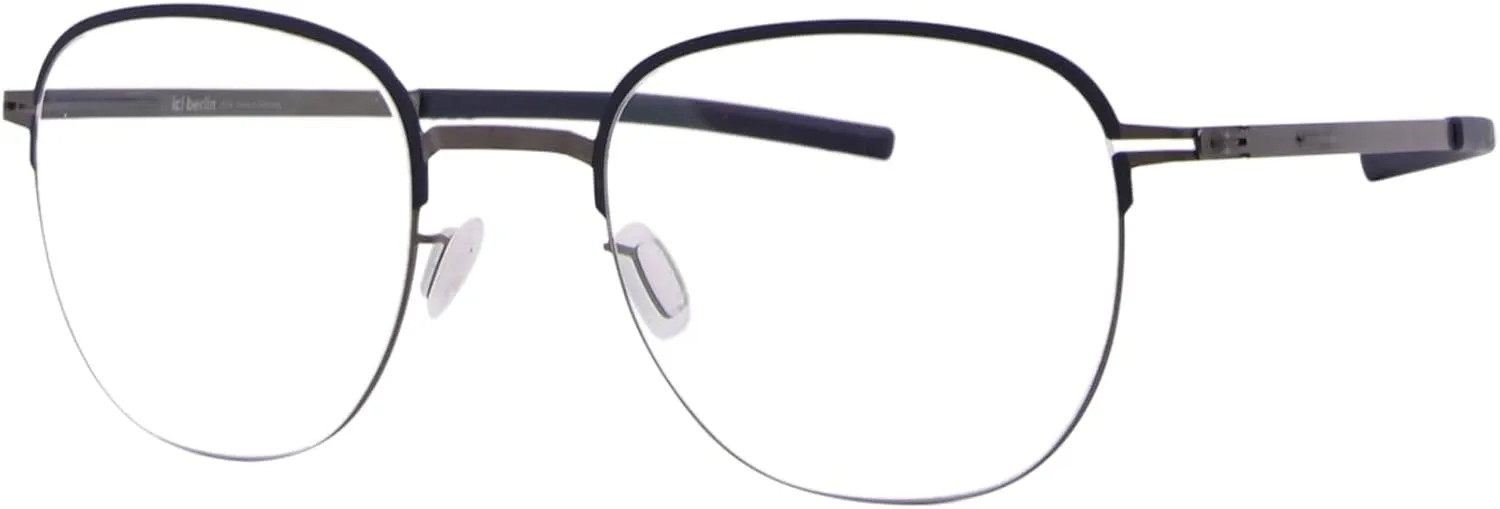 Notos Eyeglasses Womens Graphite/Marine Blue Full Rim Oval Shape 47mm