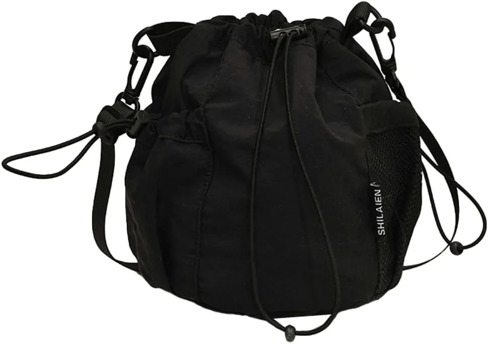 Nylon Bucket Bag for Women Trendy Purse Small Shoulder Crossbody Bag Lightweight Travel Work Tote Handbags 2025