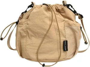 Nylon Bucket Bag for Women Trendy Purse Small Shoulder Crossbody Bag Lightweight Travel Work Tote Handbags 2025