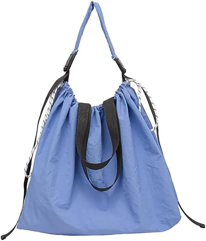 Nylon Tote Shoulder Bag for Women Large Crossbody Handbag Casual Hobo Purse for Shopping Work Travel Gym Commuting