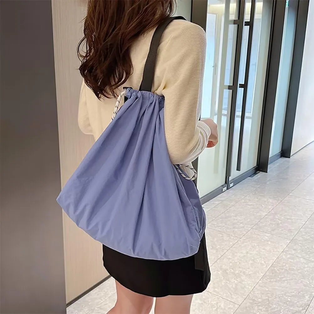Nylon Tote Shoulder Bag for Women Large Crossbody Handbag Casual Hobo Purse for Shopping Work Travel Gym Commuting