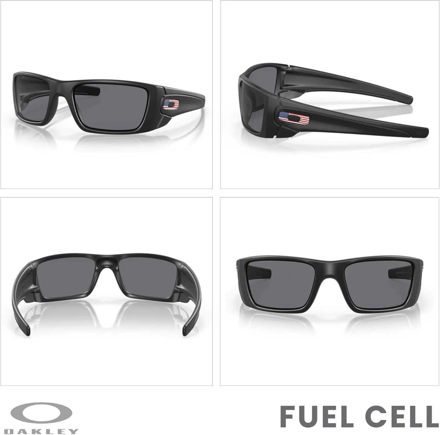 Oakley Fuel Cell OO9096 Rectangular Sunglasses For Men   BUNDLE Leash   BUNDLE with Designer iWear Eyewear Kit