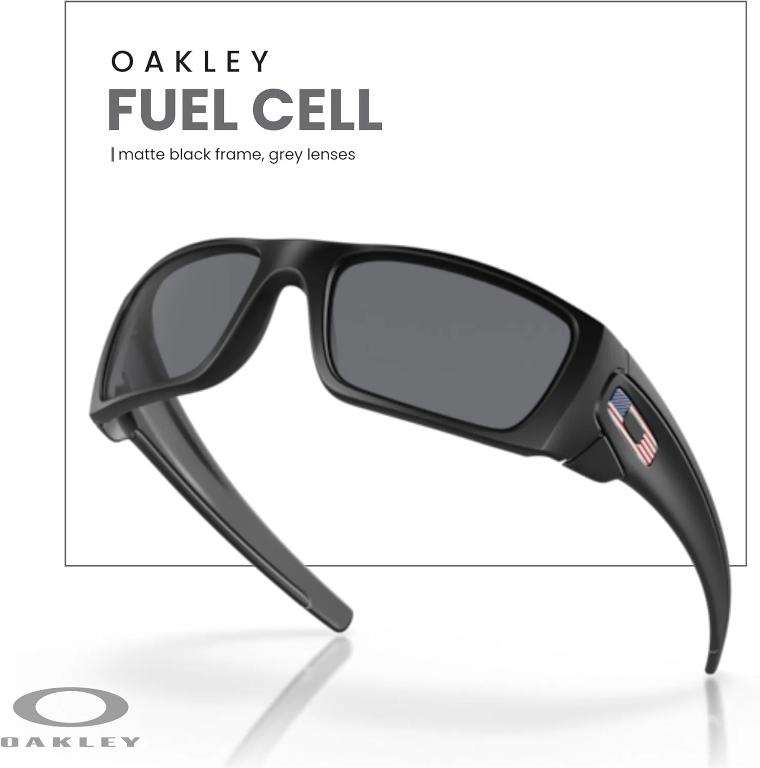 Oakley Fuel Cell OO9096 Rectangular Sunglasses For Men   BUNDLE Leash   BUNDLE with Designer iWear Eyewear Kit