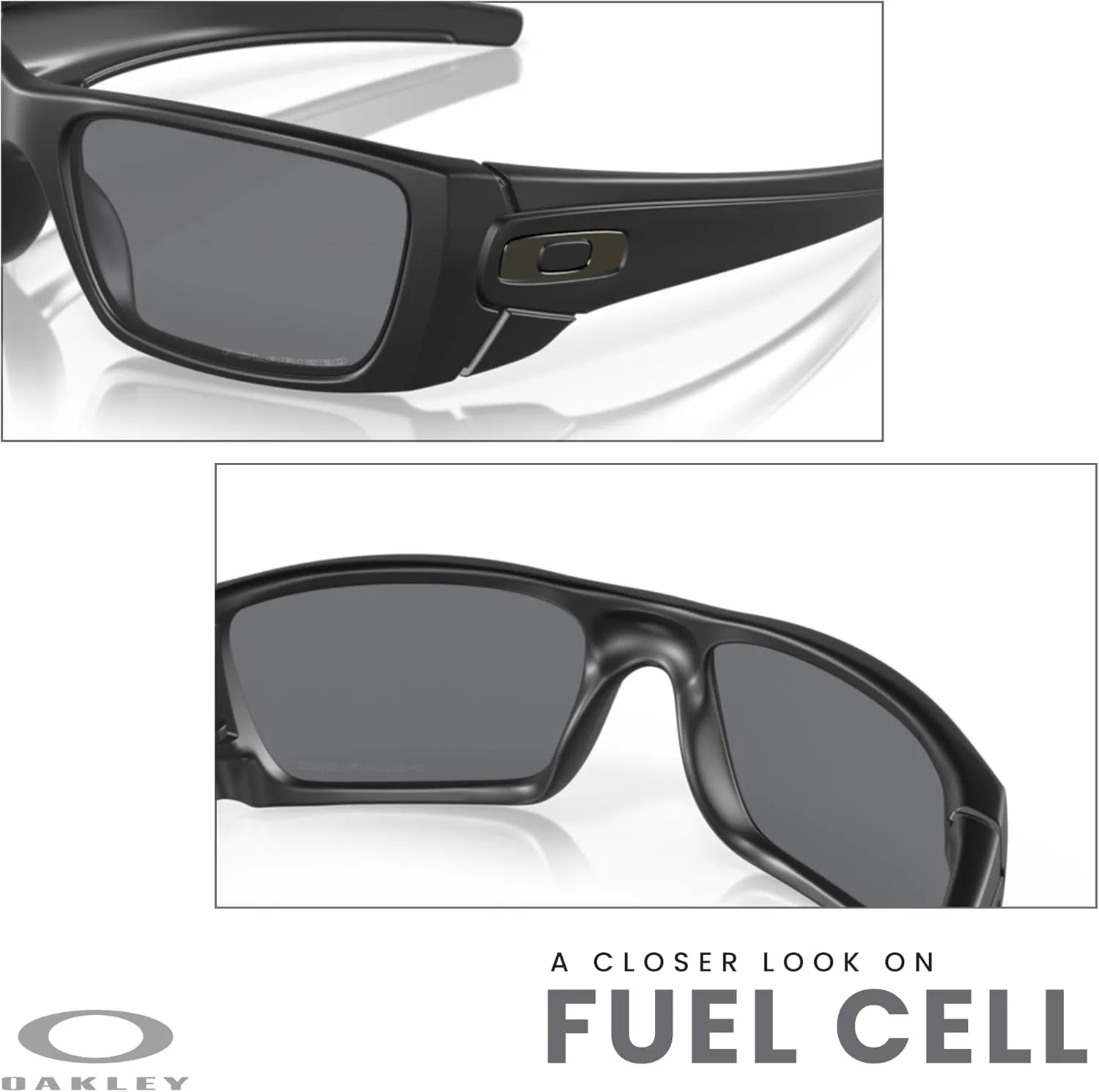 Oakley Fuel Cell OO9096 Rectangular Sunglasses For Men   BUNDLE Leash   BUNDLE with Designer iWear Eyewear Kit