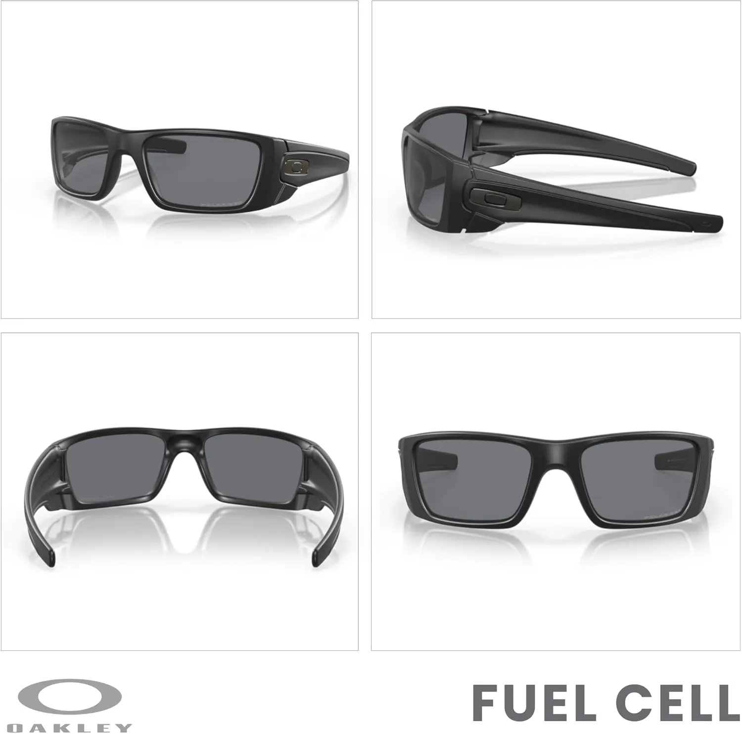 Oakley Fuel Cell OO9096 Rectangular Sunglasses For Men   BUNDLE Leash   BUNDLE with Designer iWear Eyewear Kit